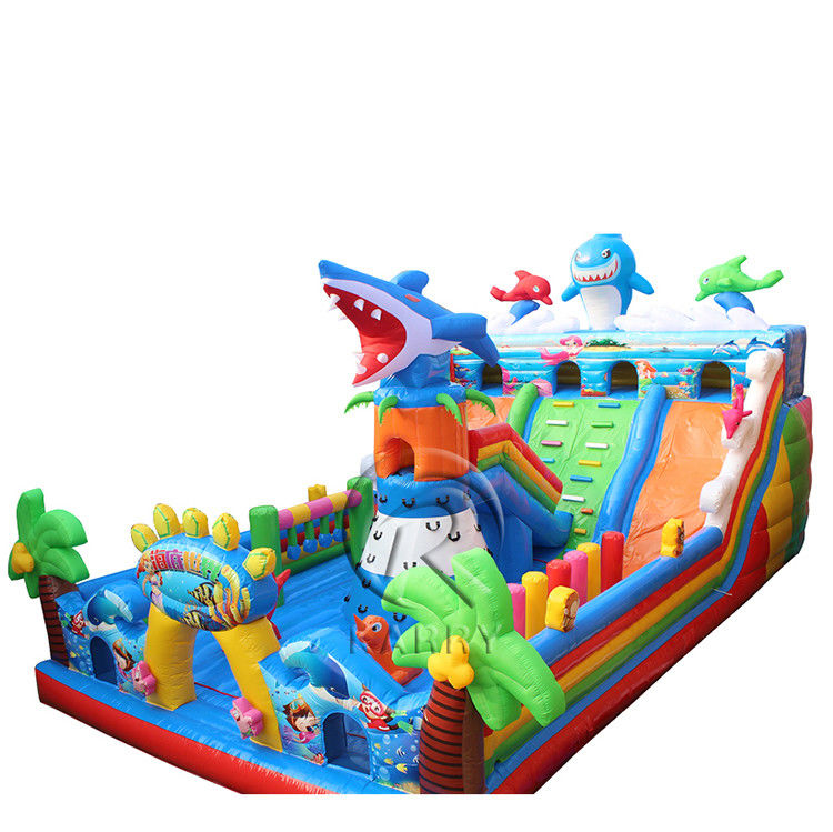 Couleur personnalisée Moonwalk Bouncer Blow Up Bounce pour les enfants dans le parc d'attractions