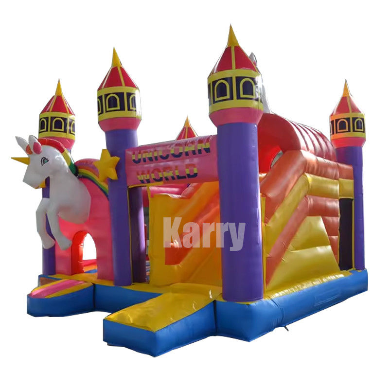 Glissière d'eau gonflable sautant château rebondissant glissière combo pour les enfants en couleur personnalisée
