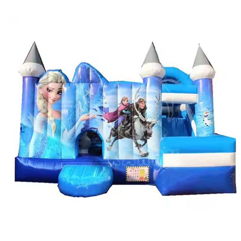 Château à saut de glissière sur mesure thème congelé maison gonflable pour le plaisir de la fête