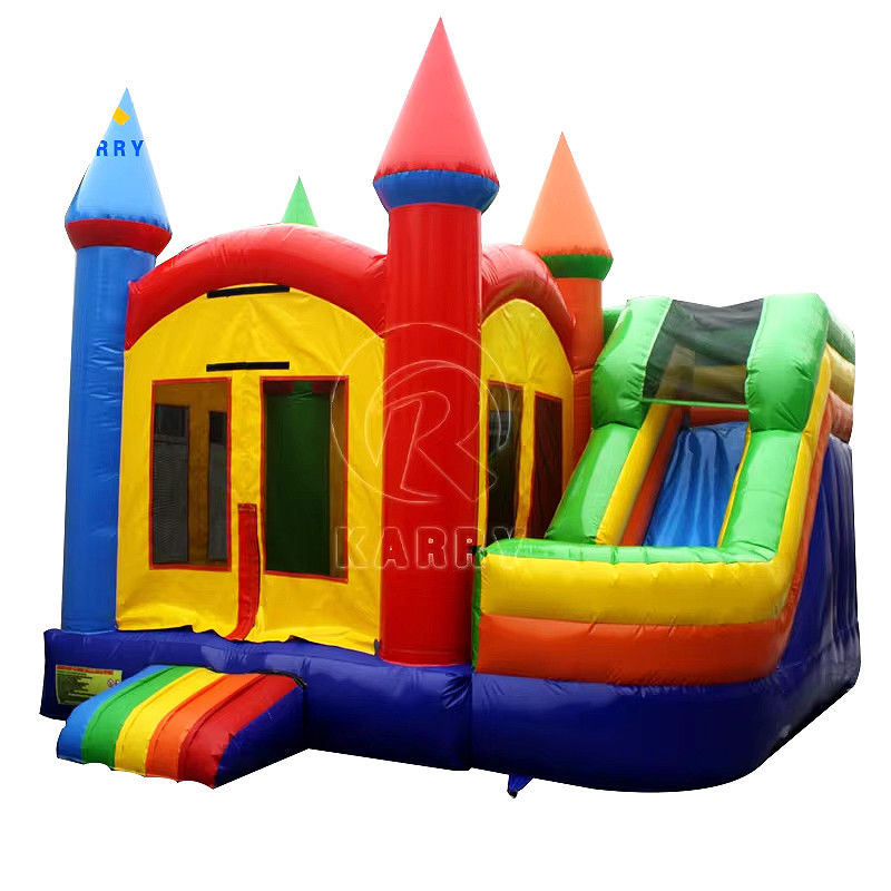 Château gonflable de couleur personnalisée Slide Bounce House Combo avec Slide