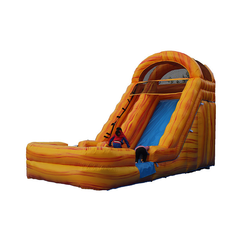 Parcs aquatiques d'été Jeux pour enfants 18 pieds PVC toboggan gonflable avec piscine