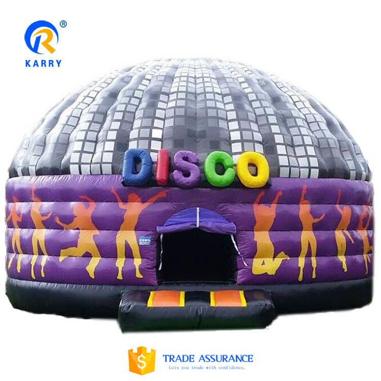Service OEM professionnel Disco gonflable à dôme pour fête de danse Portable Bouncy Castle