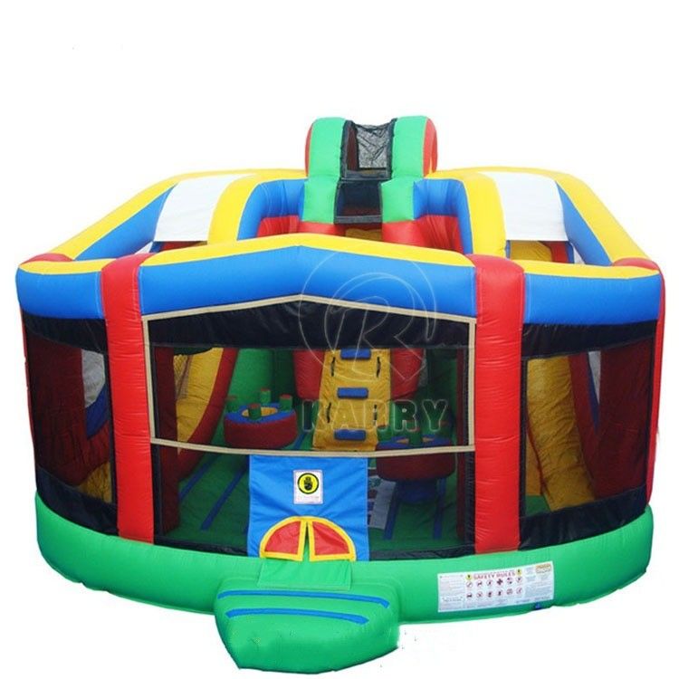 Location de soirée pour enfants maison gonflable avec combo de diapositives amusant et couleur personnalisée