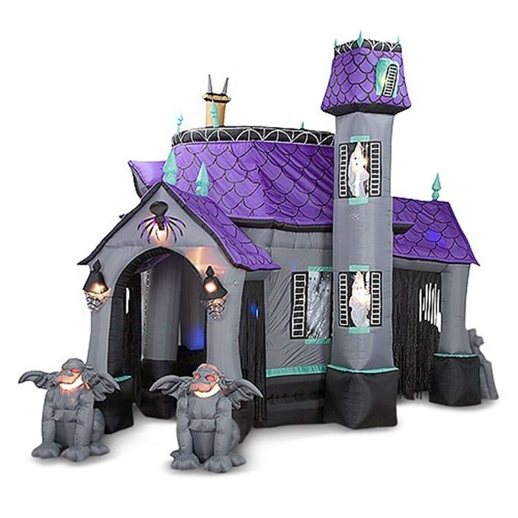 Taille personnalisée personnalisée maison hantée gonflable château de rebond pour enfants et adultes
