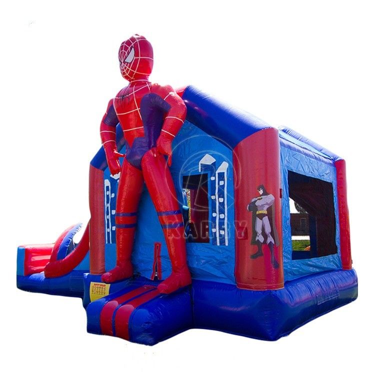 4*7*3.5m ou taille personnalisée Homme-araignée Combo de glissière gonflable pour fête