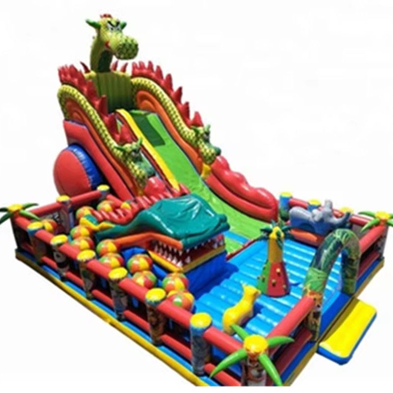 14 ans en haut Populaire centre commercial gonflable Fun City Dragon Château gonflable pour les enfants