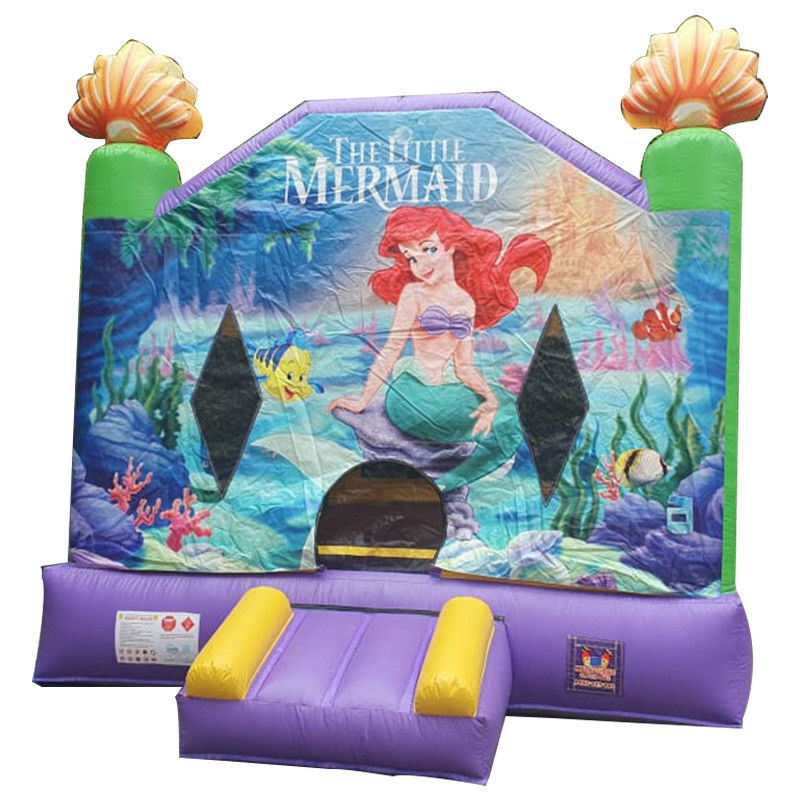 Taille personnalisée Mermaid gonflable commerciale sautant dans l' air Bouncer maison pour le parc