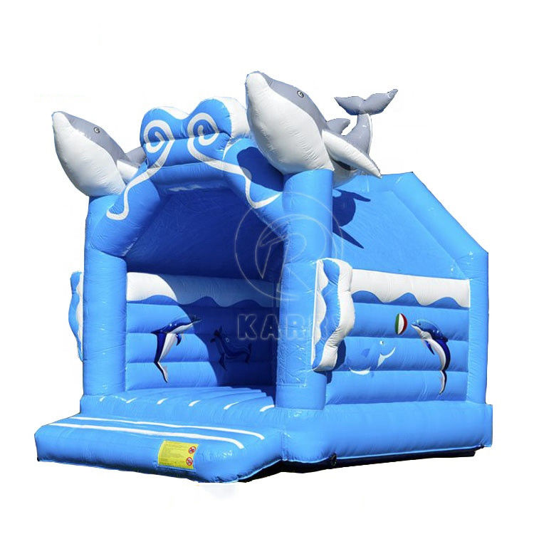 Accessoires de fil Happy Hop Bouncer Château pour enfants dessin animé Dophin jouet gonflable