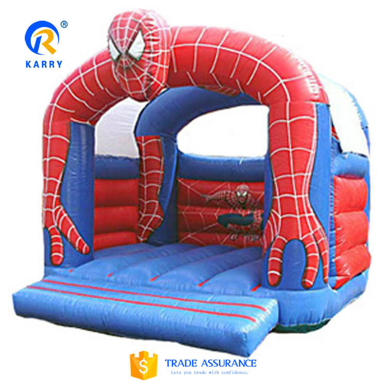 Couleur personnalisée en PVC Spider-Man Château gonflable pour enfants